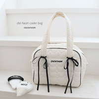 dot heart cooler bag