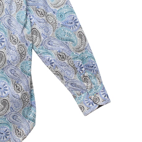 LIBERTY FABRICS　NO.54 リバティプリント  ドレスシャツ リバティシャツ  ＜ Deco Paisley / デコペイズリー＞