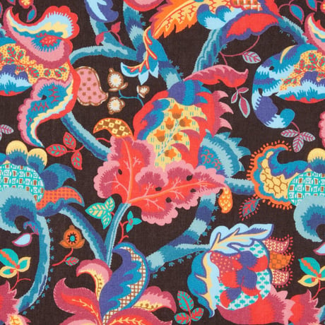 LIBERTY FABRICS　NO.28 リバティプリント  ドレスシャツ リバティシャツ  ＜French Brocade/フレンチ・ブロケード＞【レッド】
