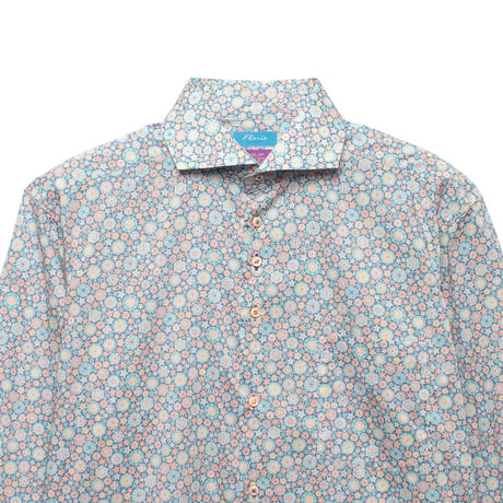 LIBERTY FABRICS　NO.55 リバティプリント  ドレスシャツ リバティシャツ  ＜ Mini Medallion / ミニ メダリオン ＞