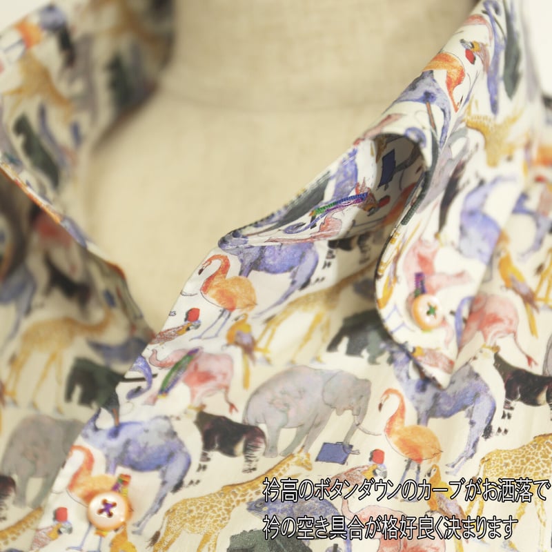 LIBERTY FABRICS NO.05 リバティプリント リバティシャツ ドレスシャツ