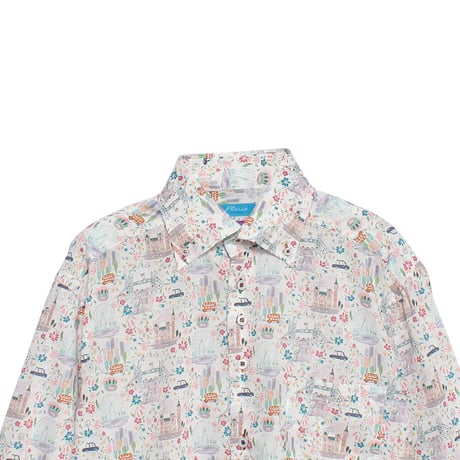 LIBERTY FABRICS  NO. 97 リバティプリント リバティ リバティシャツ   ドレスシャツ  ＜PRIDE AND BLOOM / プライド・アンド・ブルーム＞