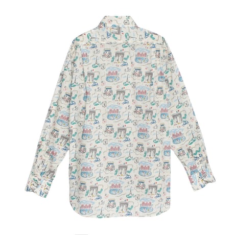 LIBERTY FABRICS  NO. 98 リバティプリント リバティ リバティシャツ   ドレスシャツ  ＜BONJOUR / ボンジュール＞