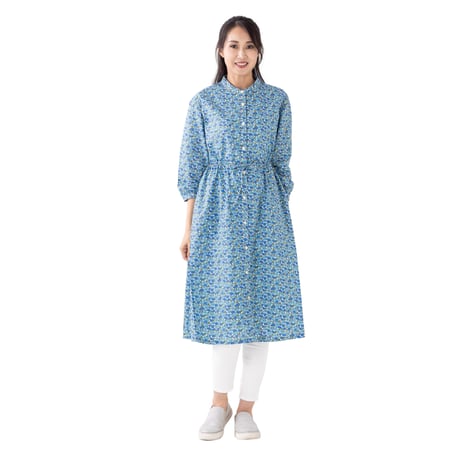 （レディース）LIBERTY FABRICS  NO.b013リバティプリント リバティ ワンピース   ＜CHARMIAN シャーミアン＞
