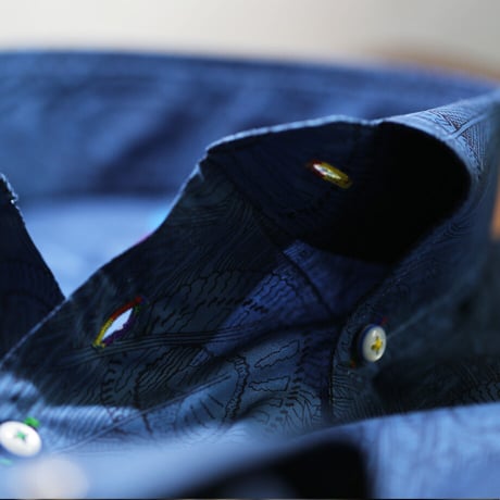 LIBERTY FABRICS　NO.37 リバティプリント  ドレスシャツ リバティシャツ  ＜ Hebe/ ヘベ＞