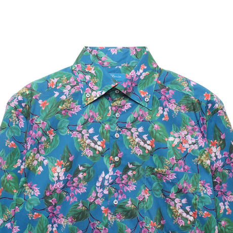 LIBERTY FABRICS　 NO.61リバティプリント  ドレスシャツ リバティシャツ  ＜ Ostrley / オスタリー＞