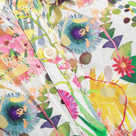 （レディース）LIBERTY FABRICS  NO.b032 リバティプリント リバティ ワンピース   ＜Tresco トレスコ イエロー系＞