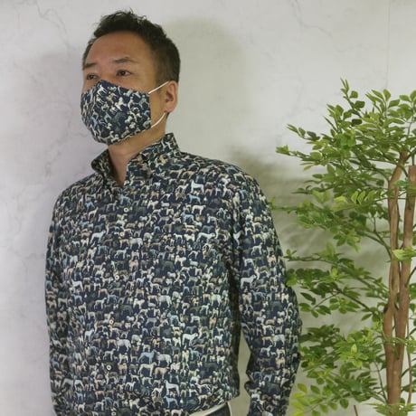 LIBERTY FABRICS　 NO.15 リバティプリント  ドレスシャツ リバティシャツ  ＜Best in show / ベスト・イン・ショー ＞