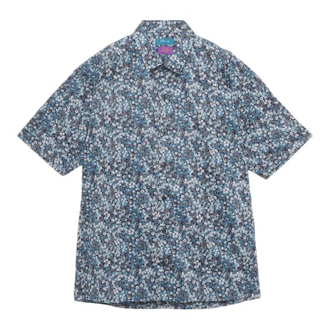 LIBERTY FABRICS　NO.65 リバティプリント  半袖シャツ リバティシャツ  ＜ Wiltshire / ウィルトシャー ＞