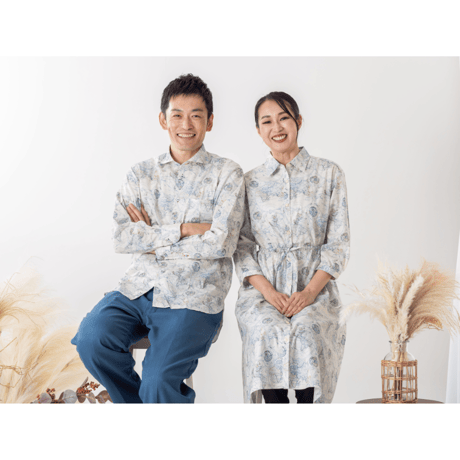 LIBERTY FABRICS  NO.b1534-world リバティプリント リバティ ワンピース   ＜Around the world アラウンド・ザ・ワールド＞
