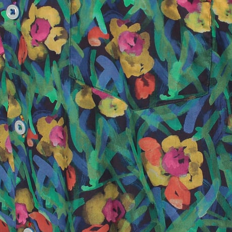 LIBERTY FABRICS  NO. 100 リバティプリント リバティ リバティシャツ   ドレスシャツ  ＜WANDERING /ワンダリング＞