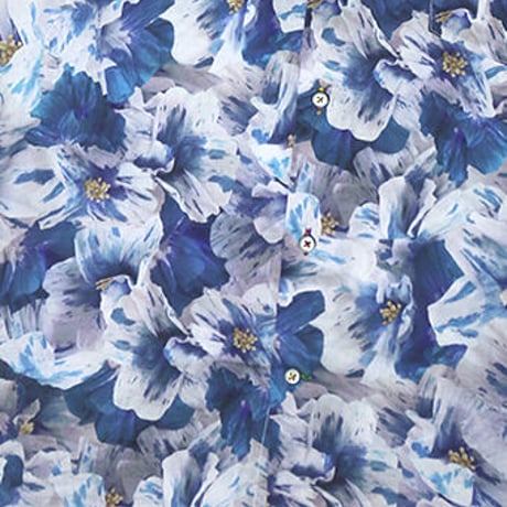 LIBERTY FABRICS　NO.36 リバティプリント  ドレスシャツ リバティシャツ  ＜Paper Petals/ペーパー・ペタルス＞
