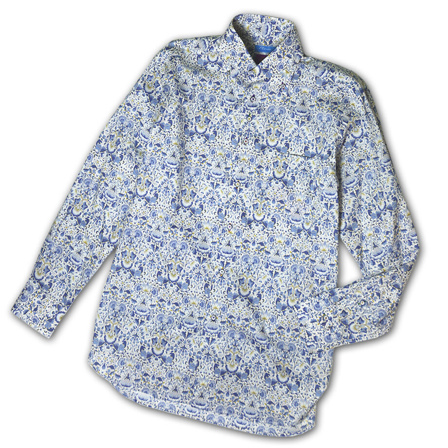 LIBERTY FABRICS NO.22 リバティプリント ドレスシャツ リバティシャツ