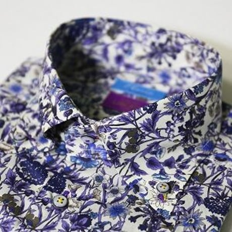LIBERTY FABRICS　NO.16 リバティプリント  ドレスシャツ リバティシャツ  ＜ Rachel / レイチェル ＞