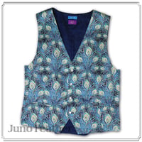 LIBERTY FABRICS　NO.11 リバティプリント 高級 メンズ セレブ ベスト　 ＜Juno Feather/ジュノフェザー＞