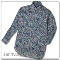 LIBERTY FABRICS　NO.21  リバティプリント  ドレスシャツ リバティシャツ  ＜Far Away Paisley / ファー・アウェイ・ペイズリー＞