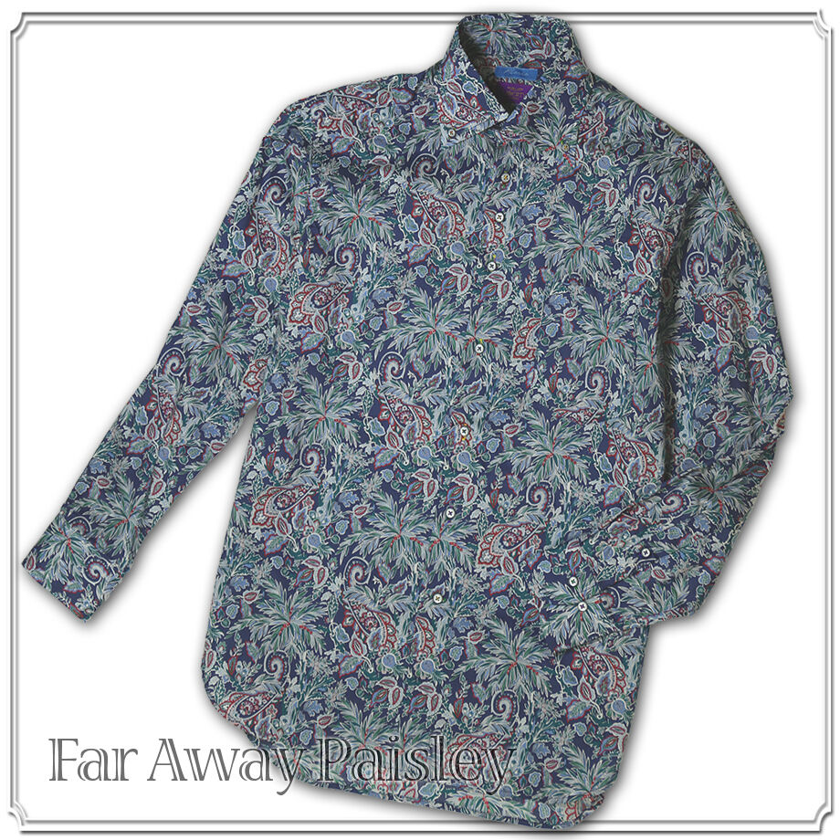 LIBERTY FABRICS NO.21 リバティプリント ドレスシャツ リバティシャツ