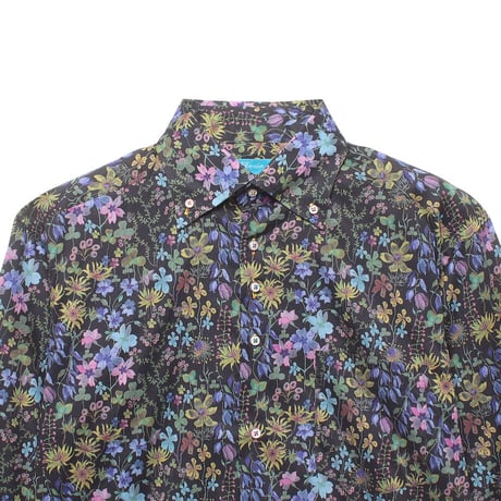 LIBERTY FABRICS　NO.57 リバティプリント  ドレスシャツ リバティシャツ  ＜ Anber's Posy / 　アンバーズ ポージー＞