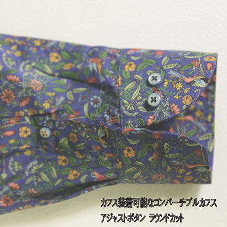 LIBERTY FABRICS　NO.02 リバティプリント リバティシャツ  ドレスシャツ　＜ Catesby /  ケイツビー＞