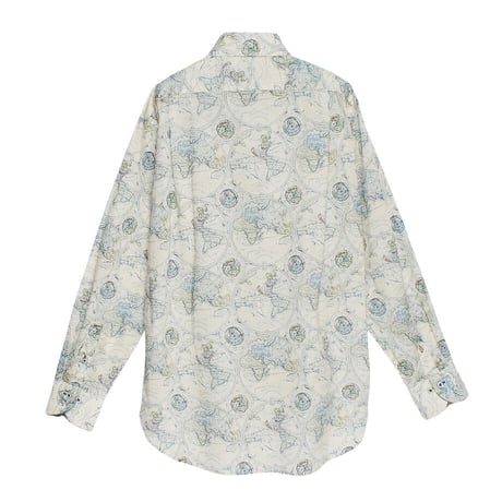LIBERTY FABRICS  NO. 92 リバティプリント リバティ リバティシャツ   ドレスシャツ  ＜ AROUND THE WORLD / アラウンド・ザ・ワールド ＞