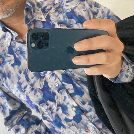 LIBERTY FABRICS　NO.36 リバティプリント  ドレスシャツ リバティシャツ  ＜Paper Petals/ペーパー・ペタルス＞