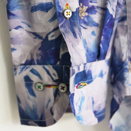 LIBERTY FABRICS　NO.36 リバティプリント  ドレスシャツ リバティシャツ  ＜Paper Petals/ペーパー・ペタルス＞