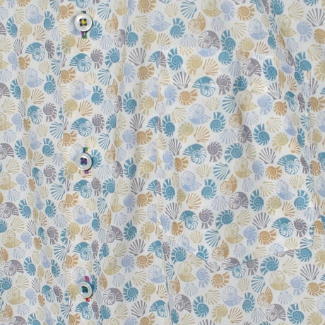 LIBERTY FABRICS  NO. 96 リバティプリント リバティ リバティシャツ   ドレスシャツ  ＜ SEA SHELLS / シー・シェルズ ＞