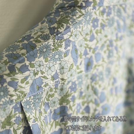 LIBERTY FABRICSNO.03 リバティプリント  リバティシャツ  ドレスシャツ　＜ Poppy & Daisy / ポピー＆デイジー＞