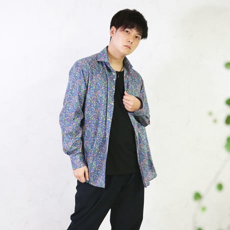 LIBERTY FABRICS　NO.02 リバティプリント リバティシャツ  ドレスシャツ　＜ Catesby /  ケイツビー＞