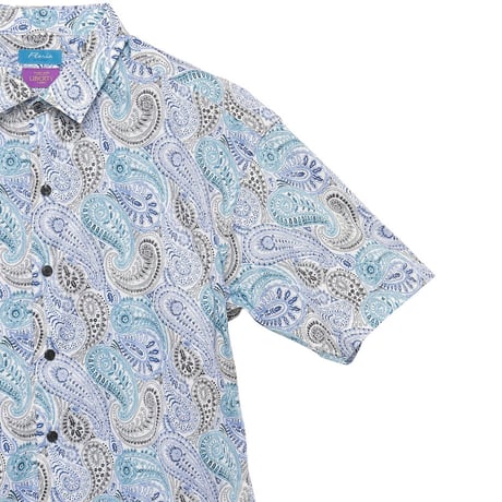 LIBERTY FABRICS　NO.70 リバティプリント  半袖シャツ リバティシャツ  ＜ Deco Paisley / デコペイズリー＞