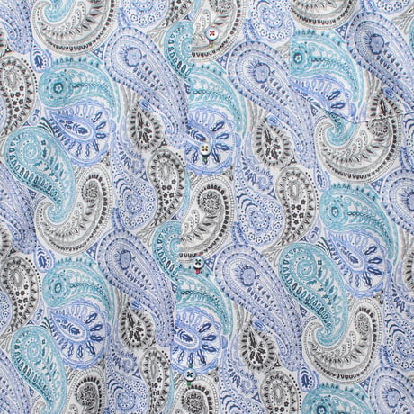 LIBERTY FABRICS　NO.54 リバティプリント  ドレスシャツ リバティシャツ  ＜ Deco Paisley / デコペイズリー＞