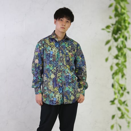 LIBERTY FABRICS　NO.01 リバティプリント リバティシャツ  ドレスシャツ　＜ Fresco/  フレスコ＞