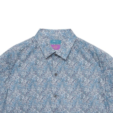 LIBERTY FABRICS　NO.69 リバティプリント  半袖シャツ リバティシャツ  ＜ Aubrey Forest / オーブリ―・フォレスト ＞