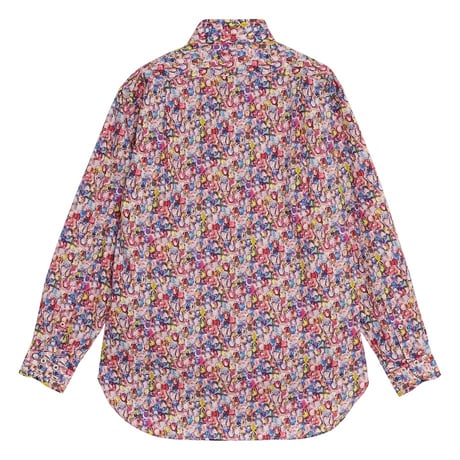 LIBERTY FABRICS  NO116. リバティプリント リバティ リバティシャツ   ドレスシャツ  ＜Alexandra  アレクサンドラ＞パープル系