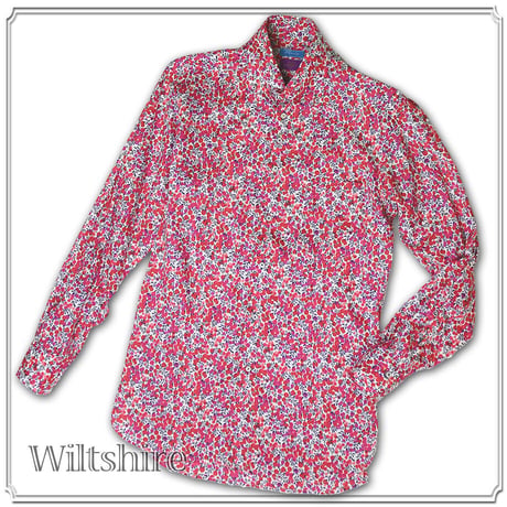 LIBERTY FABRICS　NO.12 　リバティプリント  ドレスシャツ リバティシャツ  ＜ Wiltshire / ウィルトシャー ＞