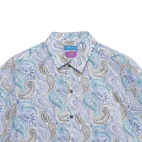 LIBERTY FABRICS　NO.70 リバティプリント  半袖シャツ リバティシャツ  ＜ Deco Paisley / デコペイズリー＞