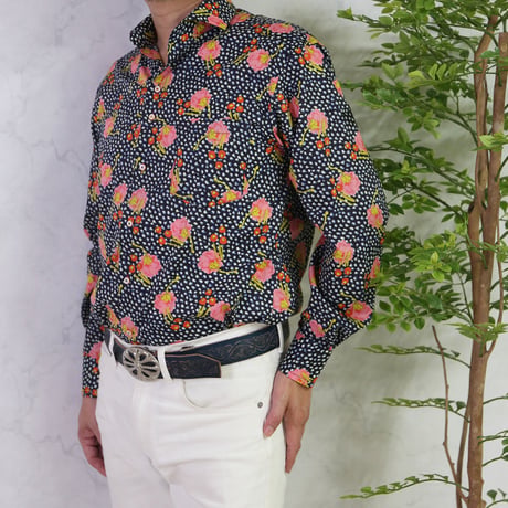 LIBERTY FABRICS　 NO.20 リバティプリント  ドレスシャツ リバティシャツ  ＜Juniper/ジュニパー＞