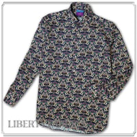 LIBERTY FABRICS　NO.31 リバティプリント  ドレスシャツ リバティシャツ  ＜Lyra/ライラ＞