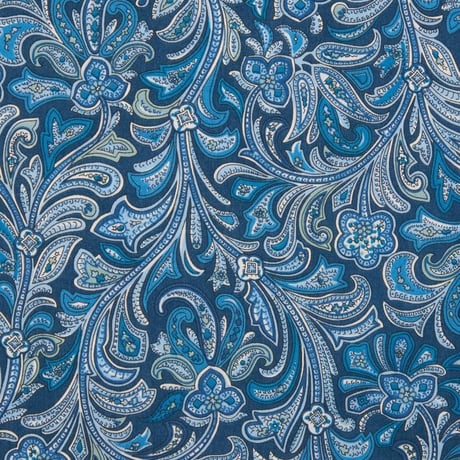LIBERTY FABRICS　NO.26 リバティプリント  ドレスシャツ リバティシャツ  ＜Hendrix / ヘンドリックス ＞【ブルー】