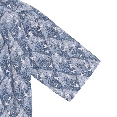 LIBERTY FABRICS  NO133. リバティプリント リバティ リバティシャツ   ドレスシャツ  ＜Peace Park ピース・パーク＞