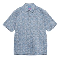LIBERTY FABRICS　NO.69 リバティプリント  半袖シャツ リバティシャツ  ＜ Aubrey Forest / オーブリ―・フォレスト ＞