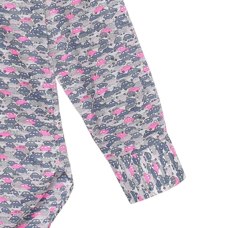 LIBERTY FABRICS  NO. 104 リバティプリント リバティ リバティシャツ   ドレスシャツ  ＜CARS NEON /カーズ ネオン / グレー系＞