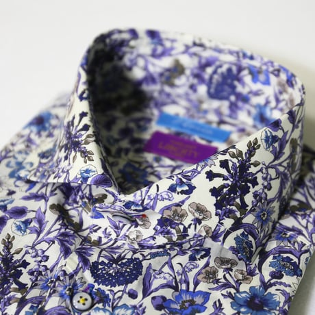 LIBERTY FABRICS　NO.16 リバティプリント  ドレスシャツ リバティシャツ  ＜ Rachel / レイチェル ＞