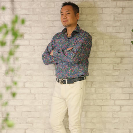 LIBERTY FABRICS　NO.02 リバティプリント リバティシャツ  ドレスシャツ　＜ Catesby /  ケイツビー＞