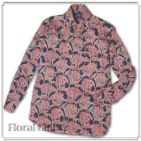 LIBERTY FABRICS　NO.35 リバティプリント  ドレスシャツ リバティシャツ  ＜Floral Chintz/フローラル・チンツ＞