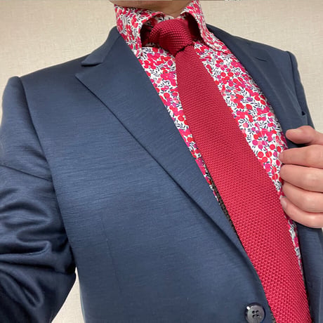 LIBERTY FABRICS　NO.12 　リバティプリント  ドレスシャツ リバティシャツ  ＜ Wiltshire / ウィルトシャー ＞