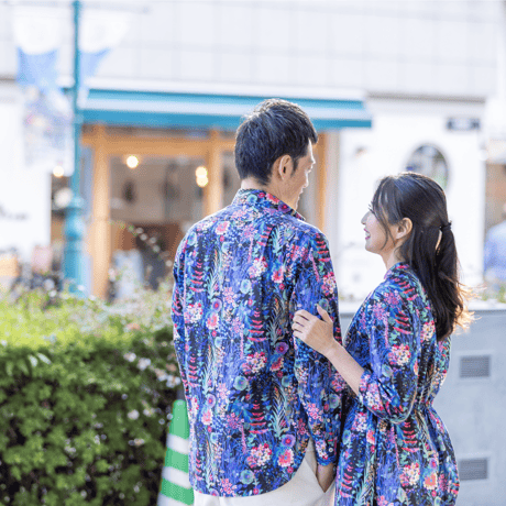 （レディース）LIBERTY FABRICS  NO.b033 リバティプリント リバティ ワンピース   ＜Tresco トレスコ 黒系＞