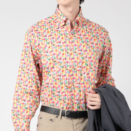 LIBERTY FABRICS  NO. 93 リバティプリント リバティ リバティシャツ   ドレスシャツ  ＜ ZACHARY / ザッカリー ＞