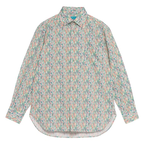LIBERTY FABRICS  NO126. リバティプリント リバティ リバティシャツ   ドレスシャツ  ＜Doctor Tullochドクタータロック＞