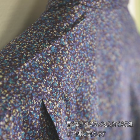 LIBERTY FABRICS　NO.07 リバティプリントプリント リバティシャツ  ドレスシャツ　＜ スーパーノヴァ＞